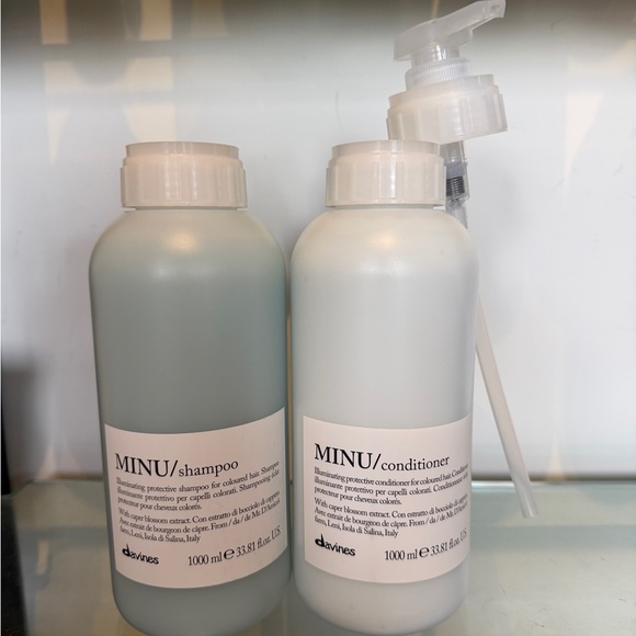 Davines MINU Haircare Duo - New Professional Size Shampoo and Conditioner